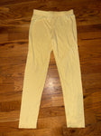 Star Ride M 10 12 soft pale yellow leggings 10