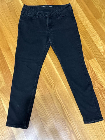 Oldnavy Midrise rockstar super skinny petite black jeans Women's 10