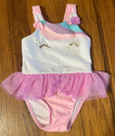 Cat and Jack Girls Unicorn Swimsuit 12 Months