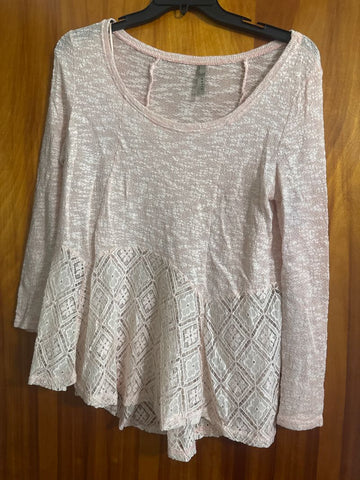 Entro Lacey light pink top Women's - L