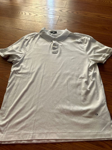 Calvin Klein Lightweight white polo Men's - XL