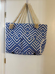 Unknown Blue chevron beach bag Bag