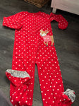 Carters Red footed pjs 7