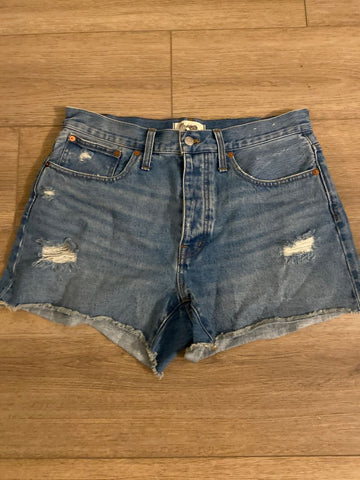 Madewell Curvy relaxed denim shorts size 27 Women's 8