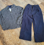 Docker's/children's place ls shirt, blue pants 4T/4