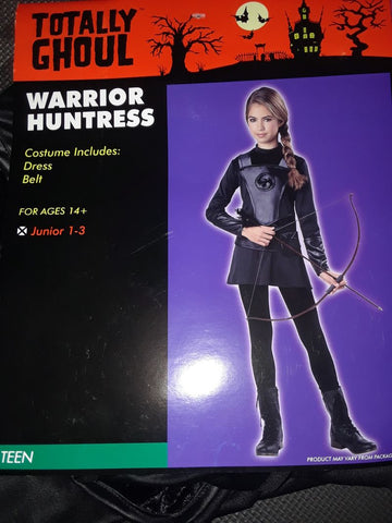 NEW Halloween Costume Jrs 1-3 Warrior Huntress Dress 14