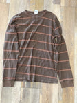 Old Navy brand size 10 Brown long sleeve stripe shirt 10