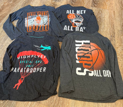 Carters childrens place 4 ls shirts 5T/5