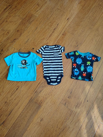 Carters Set of 3 boys 18month shirts EUC 18 Months