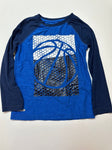 Jumping Beans Long sleeve navy royal blue basketball soft 6T/6X
