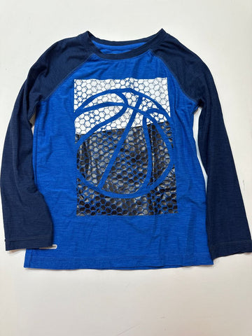 Jumping Beans Long sleeve navy royal blue basketball soft 6T/6X