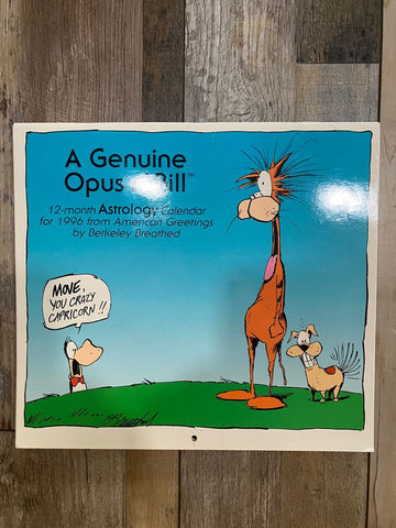1996 Astrology Calendar Opus N' Bill, Good condition Miscellaneous