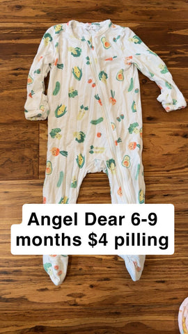 Angel Dear 6-9 months some pilling veggies 6-12 Months