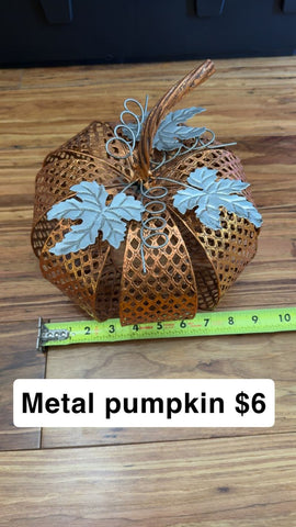 Metal pumpkin Pumpkin metal Holiday