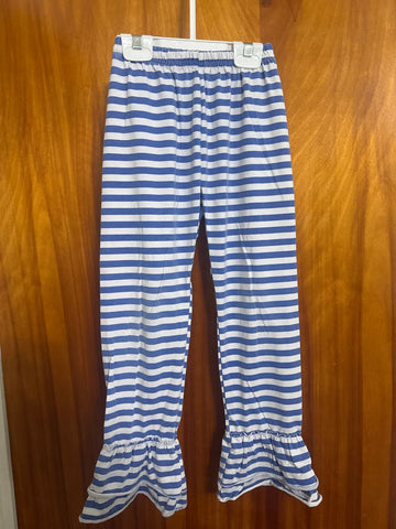 Unknown Blue and white ruffles 6T/6X