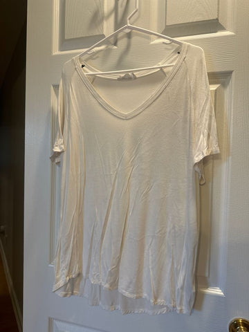 Double Zero White Tee  Women's - M