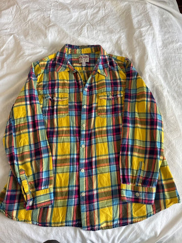 Old Navy PLAID Plaid light flannel - runs small Women's XL 16