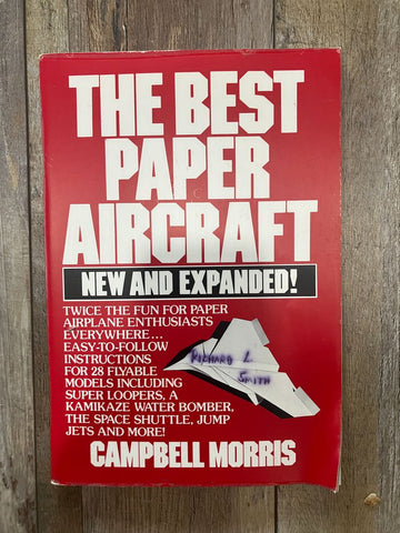 The best paper aircraft softback book, fair condition, 64 pages Educational