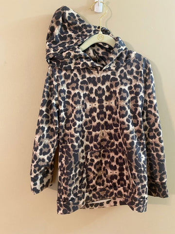 BMG Girls leopard shirt hoodie XL 6T/6X
