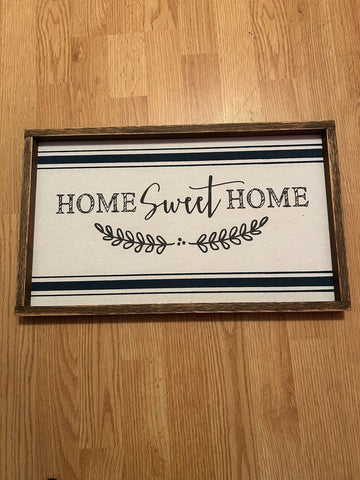 Unknown Navy colored home sweet home Decor
