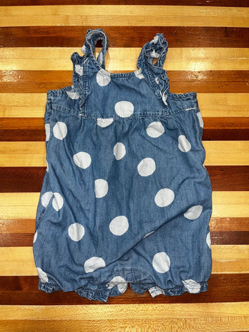 Carters denim blue w/dots 12 Months