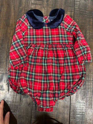 Sweet Honey Plaid Bubble 2T