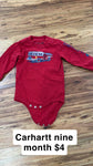 Carhartt fire engine 9 months 6-12 Months