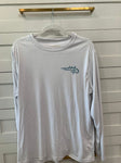 Reel life Teal shark on back, super light staining on front Men's - L