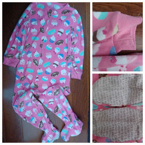 Carter's Pink Cupcake Footed Sleeper 5T/5
