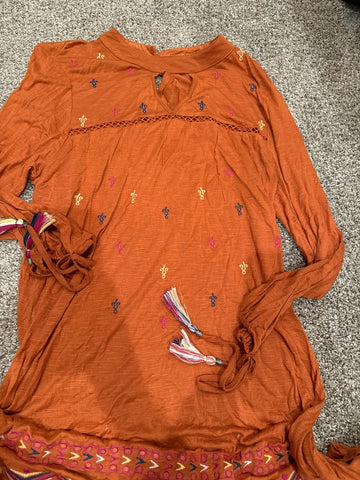 Hannah Orange tip with designs Women's - L