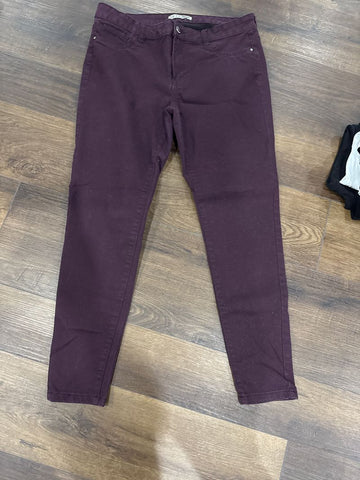 Denim Co Maroon pants size 10 Women's 10