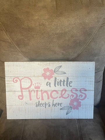 Hobby Lobby A Little Princess Sleeps Here wall art Decor
