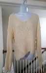 Universal Thread Cream v-neck sweater Women's - M