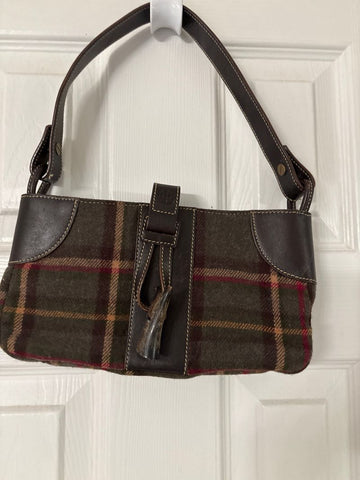 Ralph Lauren Brown plaid purse Bag