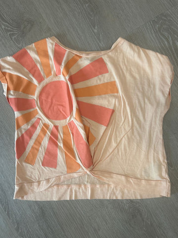 Old Navy Peach sun shirt sz 14/16 14