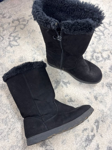 Cat and jack Black boots 2 (Big Kid)