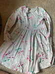 Jumping bean Gray unicorn cotton dress 5T/5