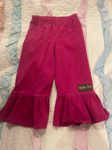 Matilda Jane Play condition pink pants-some stains and holes 4T/4