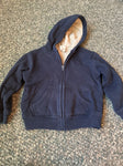 Faded Glory Navy, fleece lined zip up Hoodie 4T/4