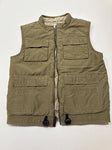 Gymboree Khaki zip up vest lined 6T/6X