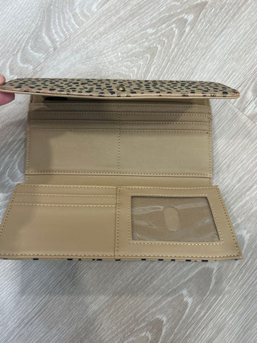 Leopard print wallet Some rubbing on edges Bag