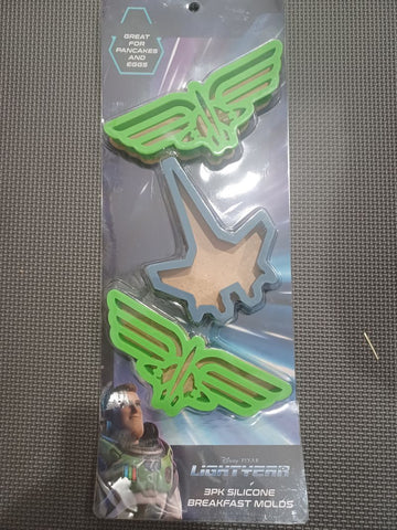 NEW Disney Lightyear 3pk Silicone Breakfast Molds Kitchen