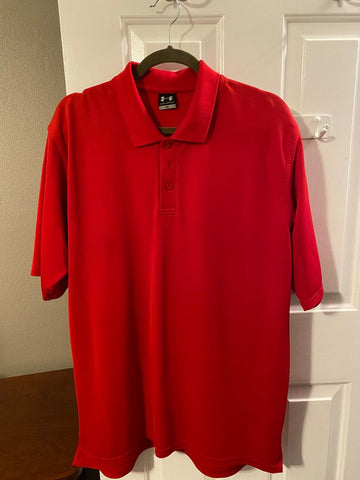 Under Armour Red Golf Shirt Men's - L