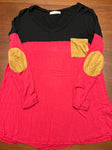 Emerald Red black top Women's - L