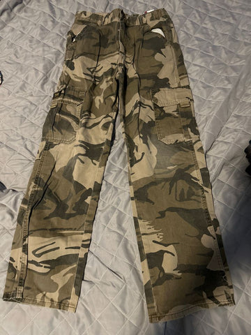 Wrangler Camo Cargo Pants, adjustible waist 14