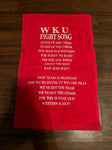 WKU WKU Fight Song Towel Decor