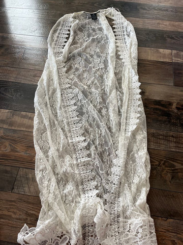 Poly Esther Lace duster Women's - M