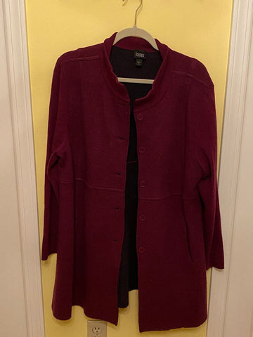 Eileen Fisher Burgundy Sweater Women's XL 16