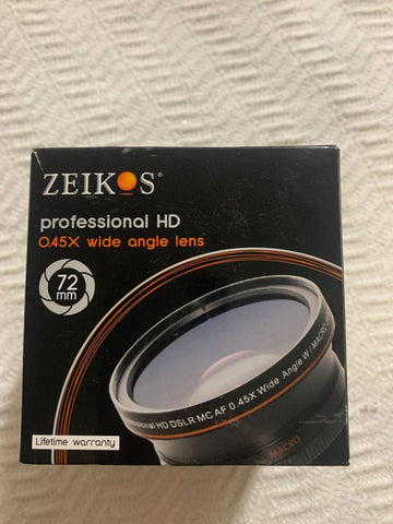 Zeikos New in box Prof HD .45x wide angle lens Miscellaneous