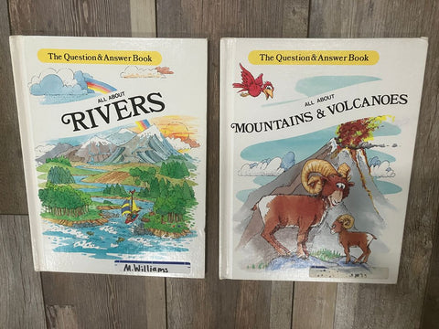 Question & Answer book 2 books, fair condition Youth Chapter Book